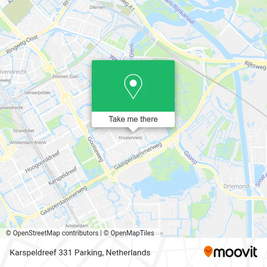 Karspeldreef 331 Parking map