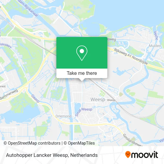 Autohopper Lancker Weesp map