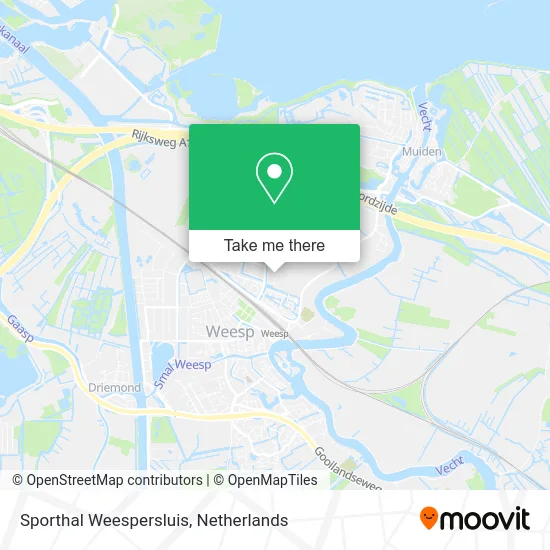 Sporthal Weespersluis map