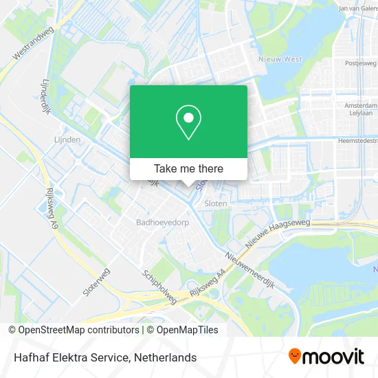 Hafhaf Elektra Service map