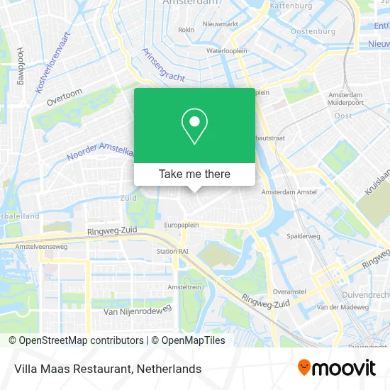 Villa Maas Restaurant map