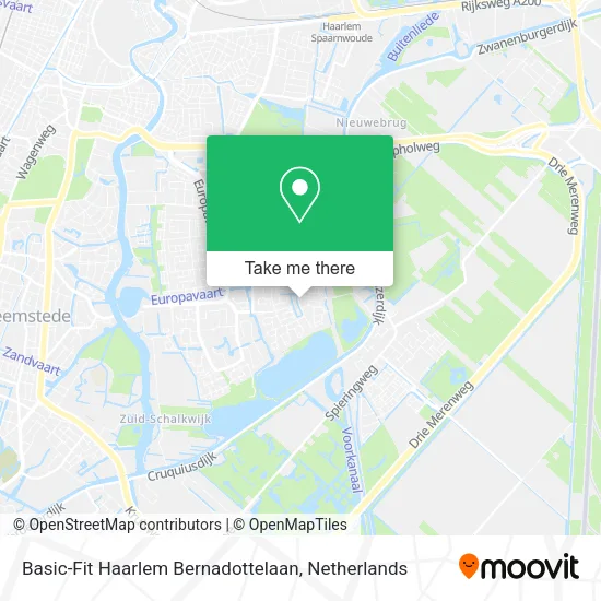 Basic-Fit Haarlem Bernadottelaan map
