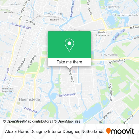 Alexia Home Designs- Interior Designer map