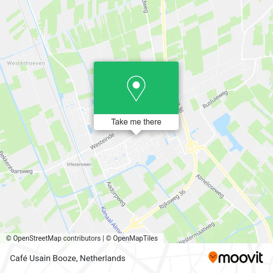 Café Usain Booze map