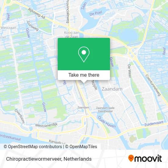 Chiropractiewormerveer map