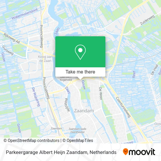 Parkeergarage Albert Heijn Zaandam map