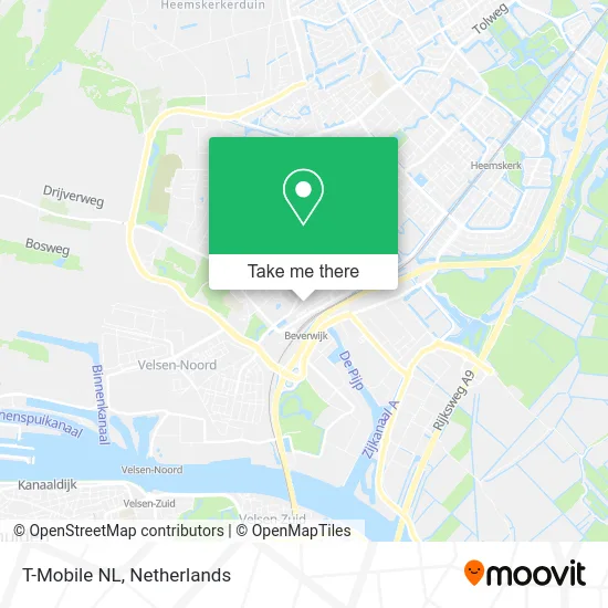T-Mobile NL map