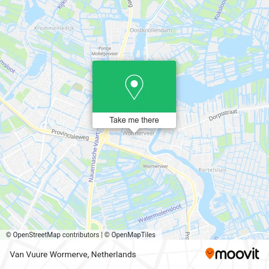 Van Vuure Wormerve map