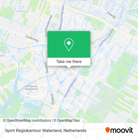 Spirit Regiokantoor Waterland map