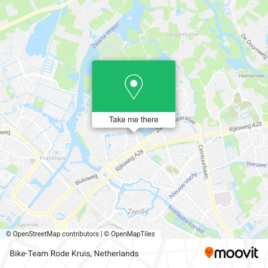 Bike-Team Rode Kruis map