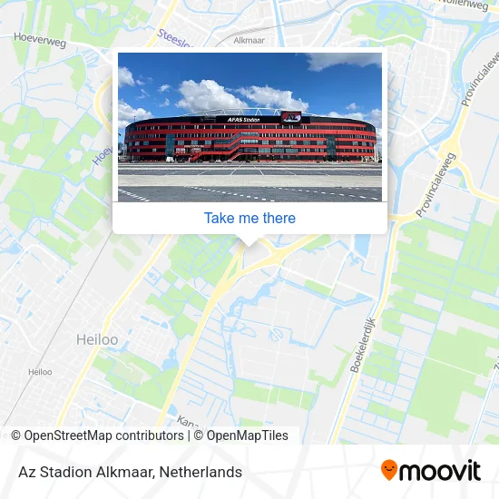 Az Stadion Alkmaar map