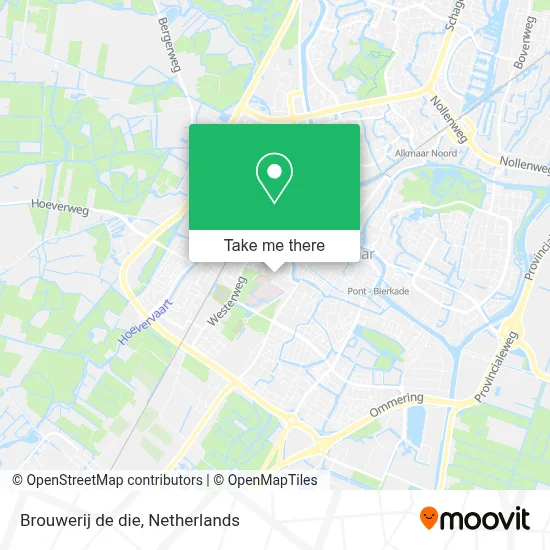 Brouwerij de die map