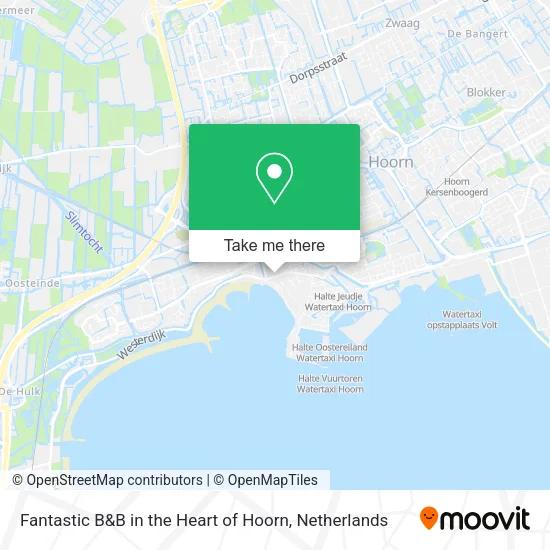 Fantastic B&B in the Heart of Hoorn map