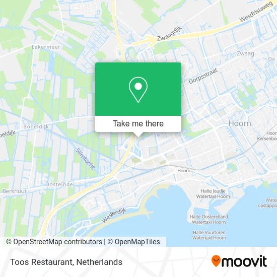 Toos Restaurant map