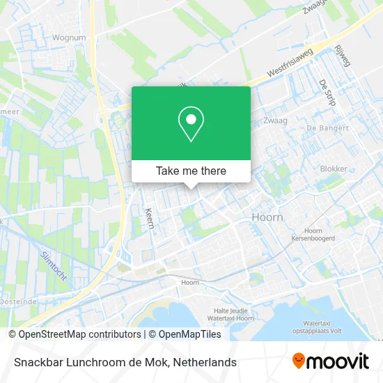 Snackbar Lunchroom de Mok map