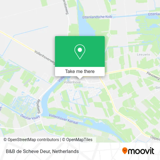 B&B de Scheve Deur map