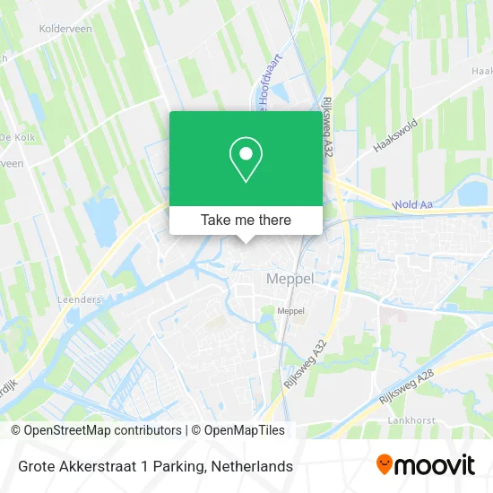 Grote Akkerstraat 1 Parking map