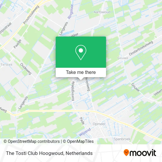 The Tosti Club Hoogwoud map
