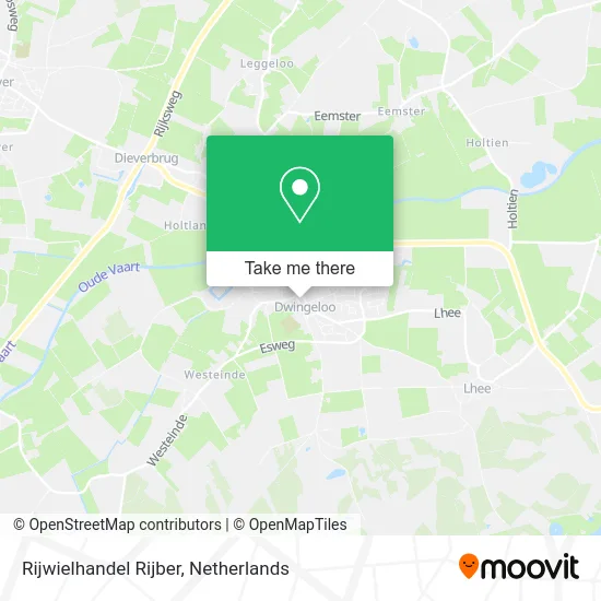Rijwielhandel Rijber map