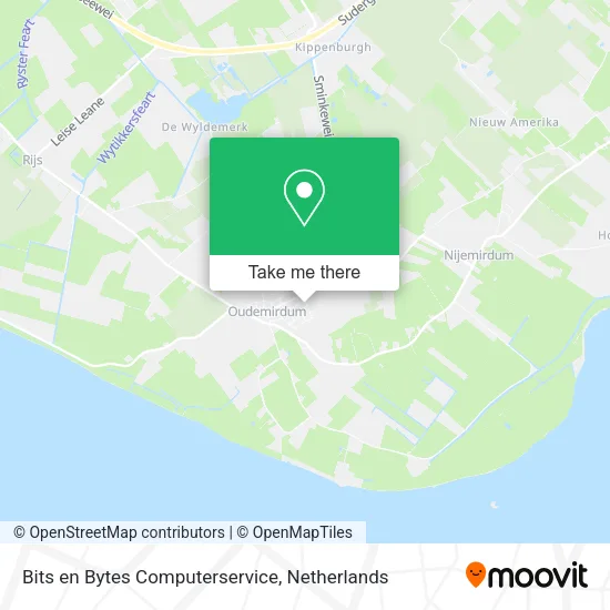 Bits en Bytes Computerservice map