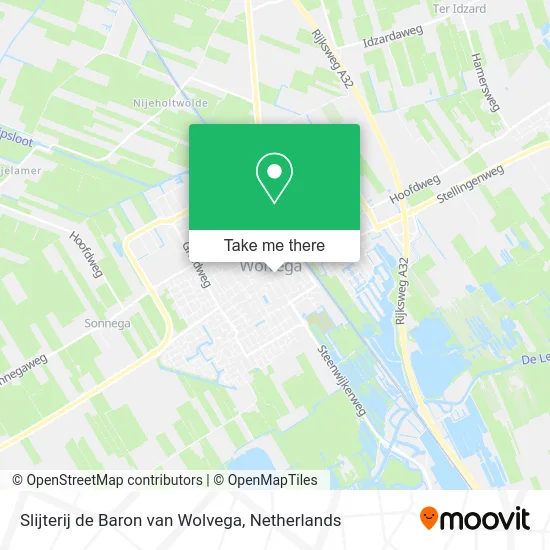 Slijterij de Baron van Wolvega map