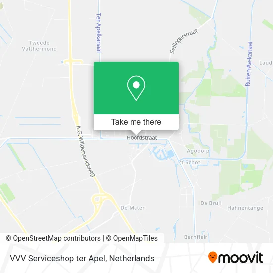 VVV Serviceshop ter Apel map