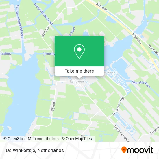 Us Winkeltsje map