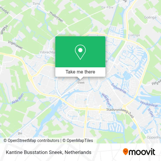 Kantine Busstation Sneek map