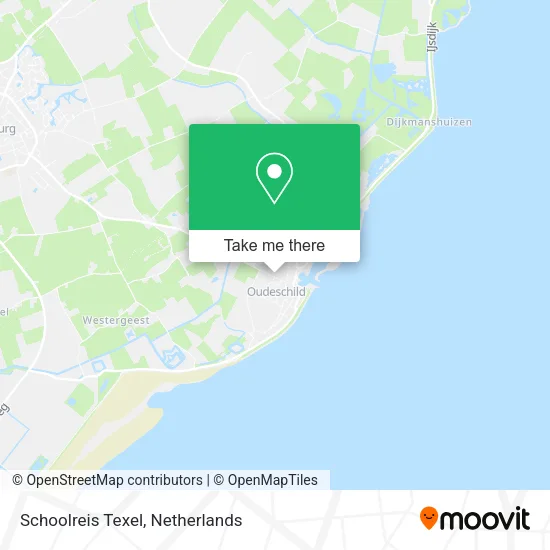Schoolreis Texel map