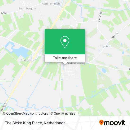The Sicke King Place map