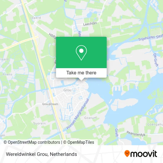Wereldwinkel Grou map