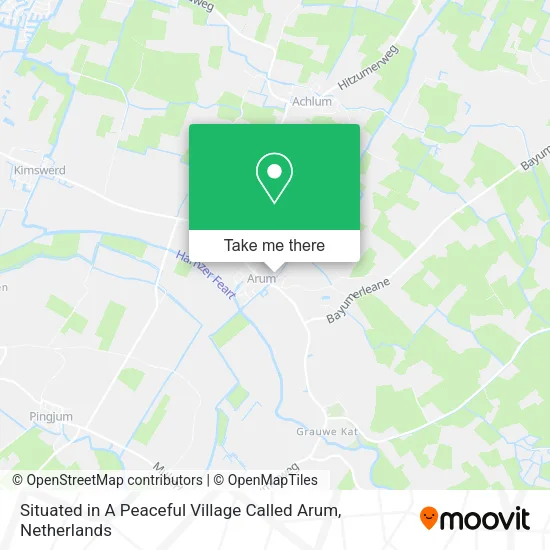 Situated in A Peaceful Village Called Arum map