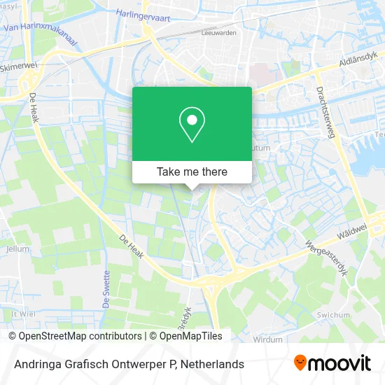 Andringa Grafisch Ontwerper P map