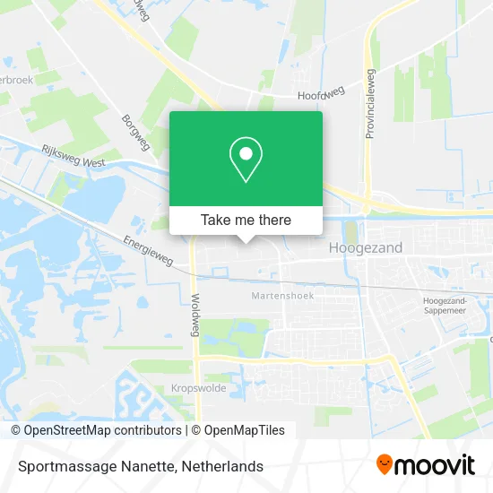 Sportmassage Nanette map