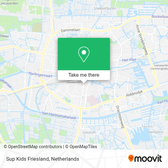 Sup Kids Friesland map