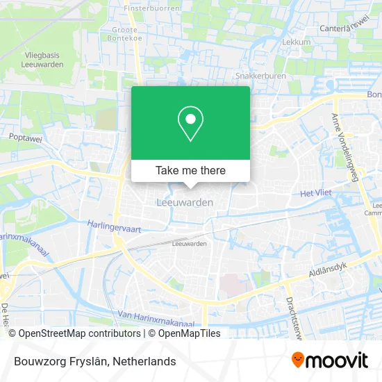 Bouwzorg Fryslân map