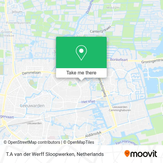 T.A van der Werff Sloopwerken map
