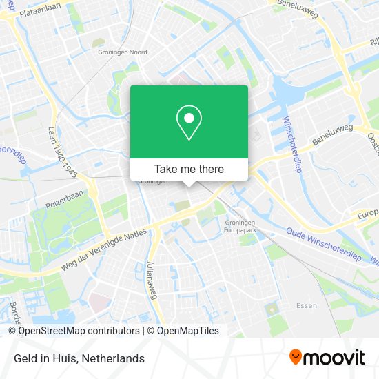 Geld in Huis map