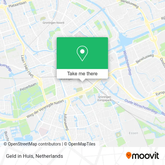 Geld in Huis map