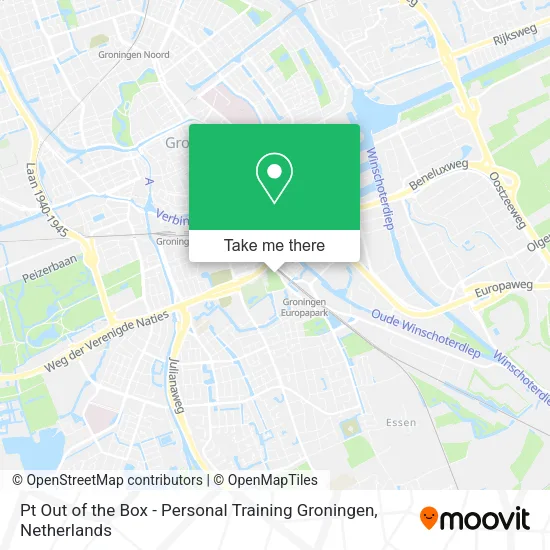 Pt Out of the Box - Personal Training Groningen map