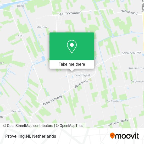 Proveiling.Nl map