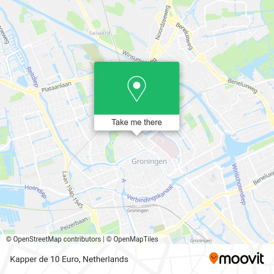 Kapper de 10 Euro map