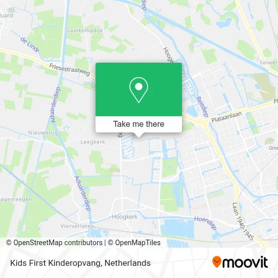 Kids First Kinderopvang map