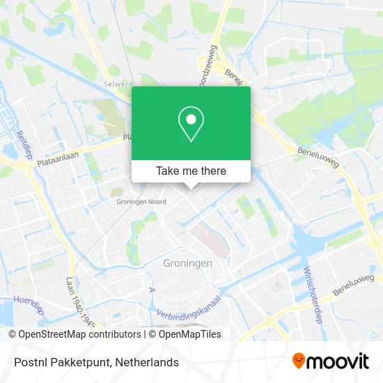 Postnl Pakketpunt map