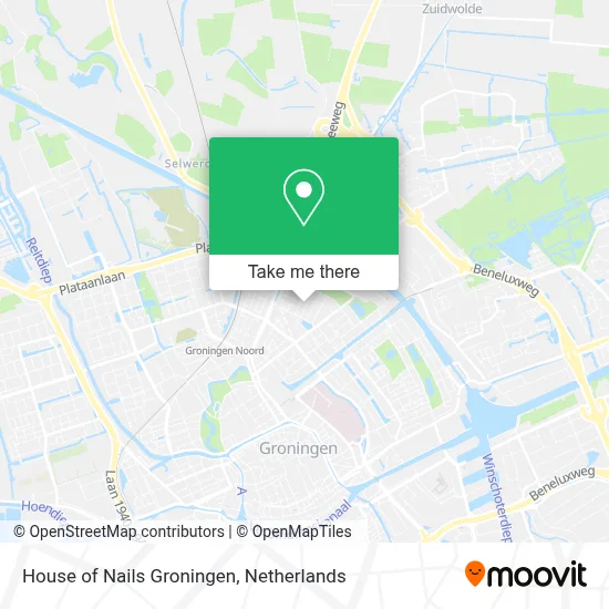 House of Nails Groningen map