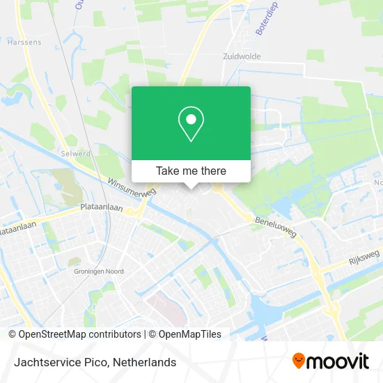 Jachtservice Pico map