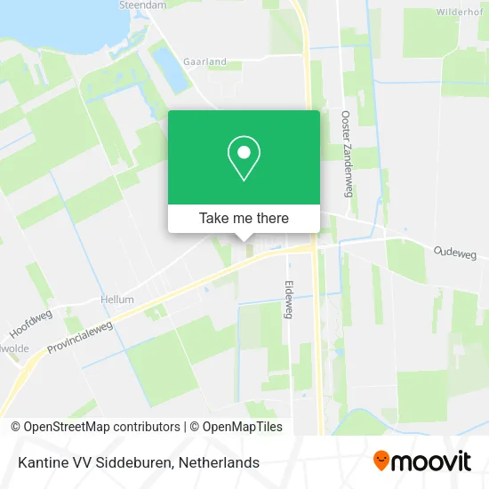 Kantine VV Siddeburen map