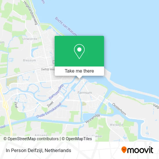 In Person Delfzijl map