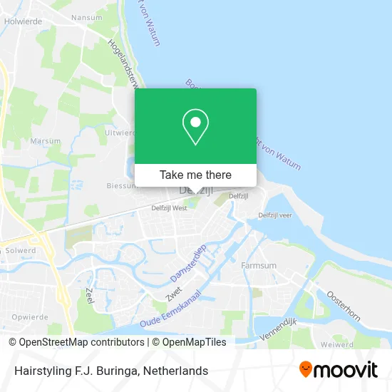 Hairstyling F.J. Buringa map