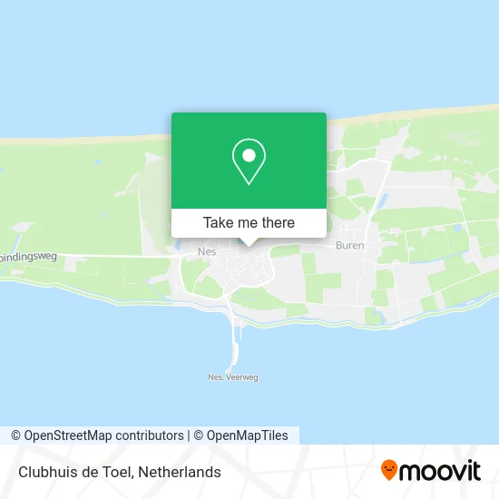 Clubhuis de Toel map